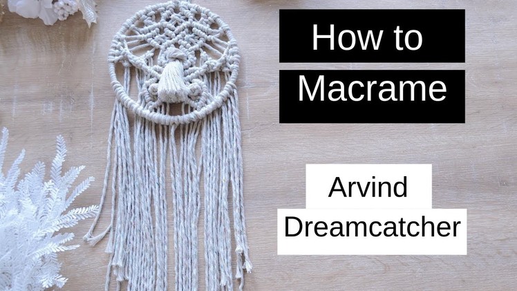????️ How to Macrame  DIY Dreamcatcher Macrame Wall Hanger