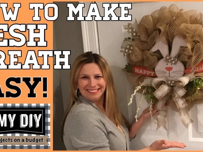 How to make a mesh wreath on wire frame