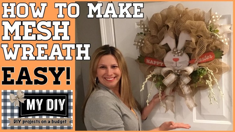 How to make a mesh wreath on wire frame