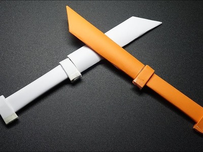 How to make a Paper Sword - A4 Paper Sword.Knife - DIY Easy Ninja Knife Tutorial