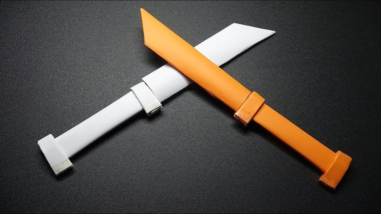 How to make a Paper Sword - A4 Paper Sword.Knife - DIY Easy Ninja Knife Tutorial