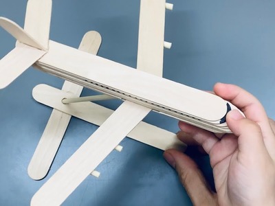 How to make a plane from popsicle sticks for kids l 아이스크림 나무막대로 비행기 만들기 diy