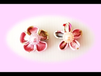 ???? Kanzashi Flower Tutorial (Hair Clip) | (How to) Tsumami Kanzashi Flower Tutorials【日式发夹】