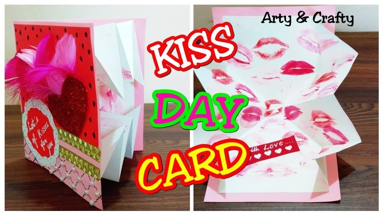 Kiss Day Popup Card.Valentine's Day Card Making.Kiss Day Gift Ideas.Handmade Popup Card