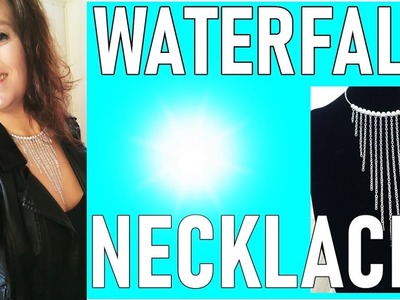 MEMORY WIRE WATERFALL NECKLACE DIY - HOW TO MAKE A WATERFALL NECKLACE