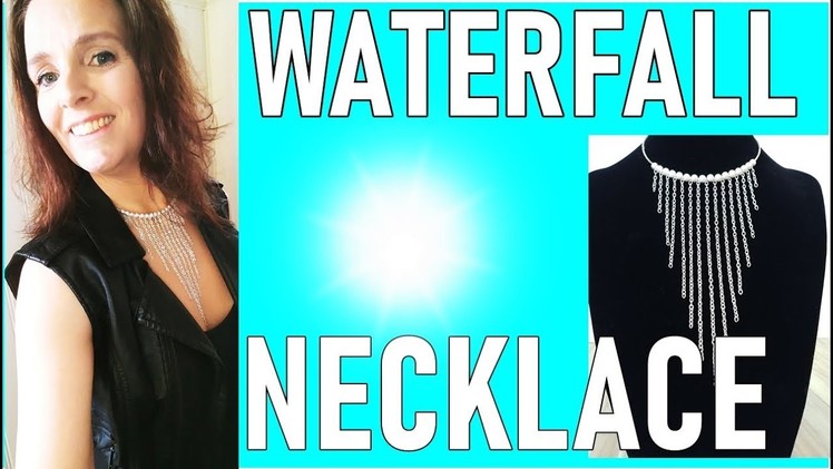 MEMORY WIRE WATERFALL NECKLACE DIY - HOW TO MAKE A WATERFALL NECKLACE