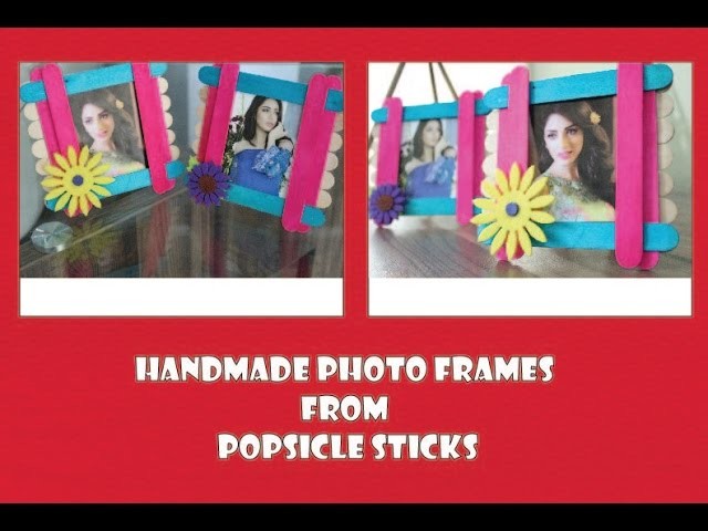 Mother`s Day Gift Popsicle Sticks Photo Frame: Home Decor