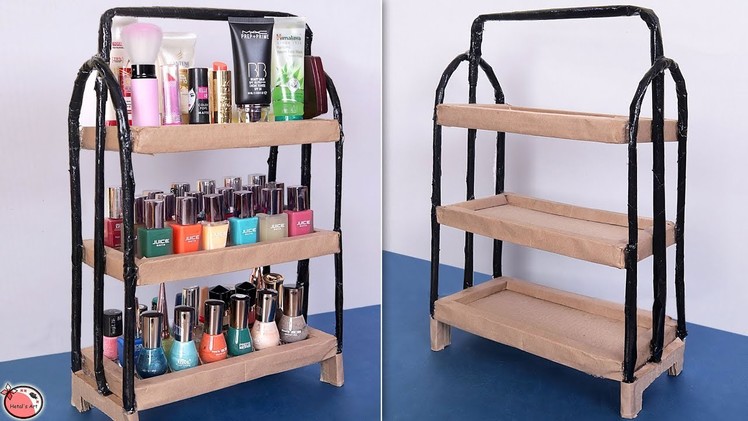 Multi Use.  Best Out Of Waste Idea 2019 || DIY Room Organizer !!!