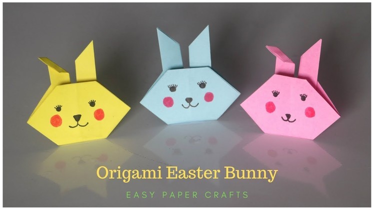Origami Easter Bunny | How To Make a Paper Rabbit | EASY Origami | Easter Paper Crafts