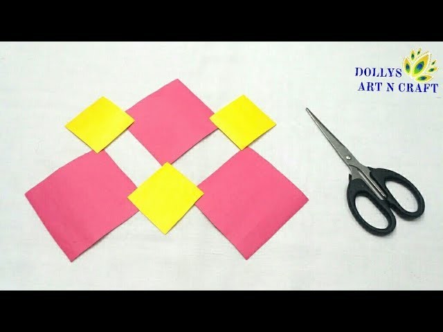Paper Art | DIY Simple & Easy Flower with Paper | Beautiful Flower with Coloured Paper |