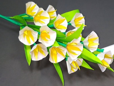 Paper Flower DIY: Easy Making Beautiful Stick Flower with Paper | Paper Flower| Abigail Paper Crafts