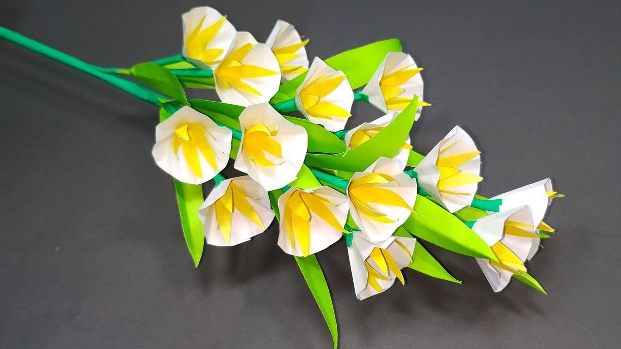Paper Flower DIY: Easy Making Beautiful Stick Flower with Paper, Paper Flower| Abigail Paper Crafts