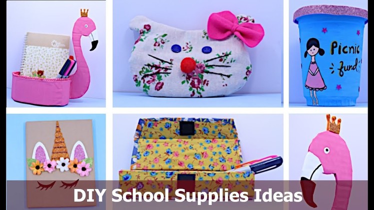 Smart DIY School Supplies Ideas and Back to  School Hacks | School Supplies Ideas by Aloha Crafts