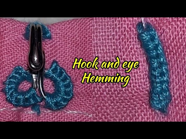 So easy make to hook & eye hemming stitching||| hook & eye stitching|| easy method by hook & eye