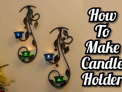 Tealight candle holder making || how to make || DIY || PAPER WALL HANGING