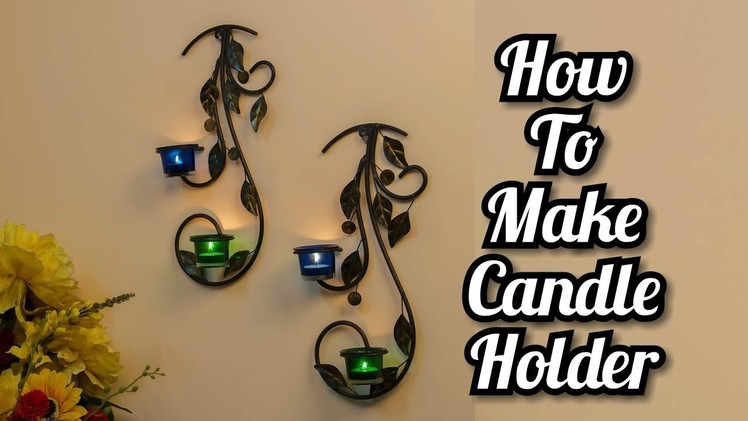 Tealight candle holder making || how to make || DIY || PAPER WALL HANGING