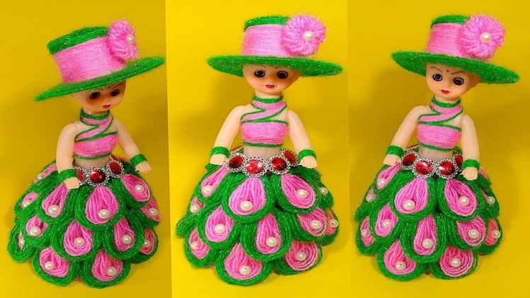 ऊन से गुड़िया सजाने का आसान तरीका.DIY DOLL DECORATION.OON KI GUDIYA.WOOLEN DOLL DECOR