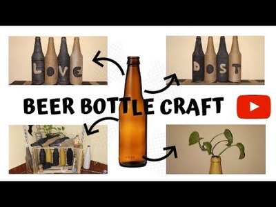 #diy #craft #bottleart #giftideas #handcraft   Beer Bottle diy
