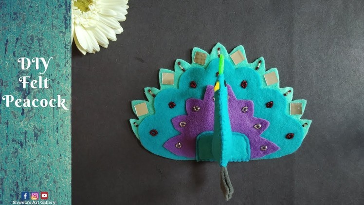 DIY Felt Peacock | How to make Felt Peacock | Art and craft | Wall Hanging