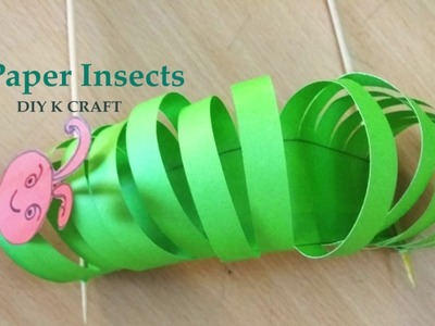 DIY how to make paper insects | Easy Paper Insects craft | DIY K CRAFT