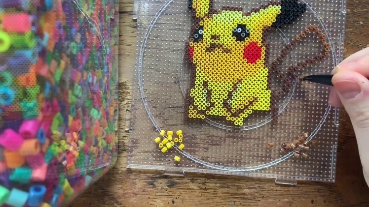 DIY Perler Bead Easy Craft Pokemon Ideas - Cute Pikachu!