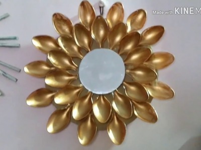 Diy plastic spoon craft idea.best out of waste. diy arts and crafts reuse idea.