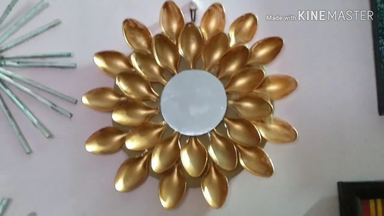 Diy plastic spoon craft idea.best out of waste. diy arts and crafts reuse idea.