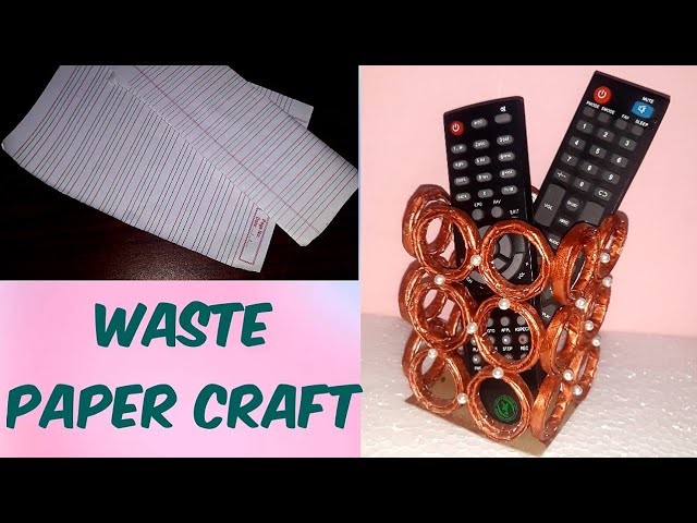 DIY Remote holder , best out of waste, paper craft