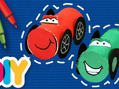 Fast-n-Easy | Cars ???? Paper Roll Craft | DIY Arts & Crafts for Kids