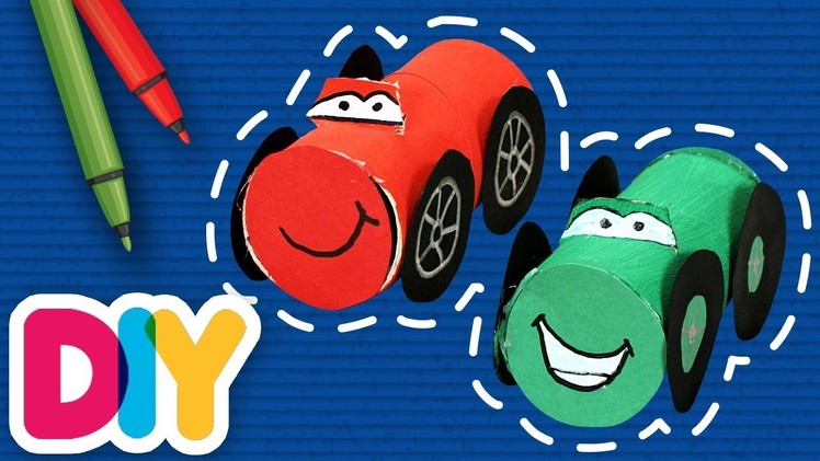 Fast-n-Easy | Cars ???? Paper Roll Craft | DIY Arts & Crafts for Kids