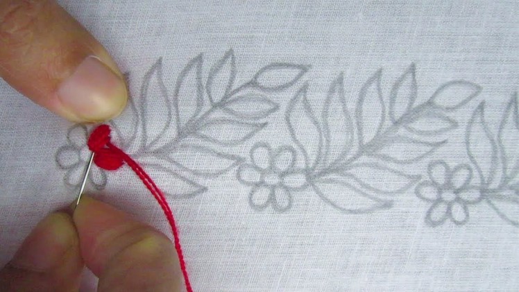 Hand Embroidery, New Border Line Design for Kamij, Nakshi Katha Border Design