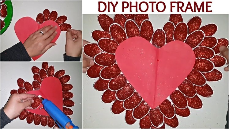 How to make a Unique Photo Frame with Plastic Spoons