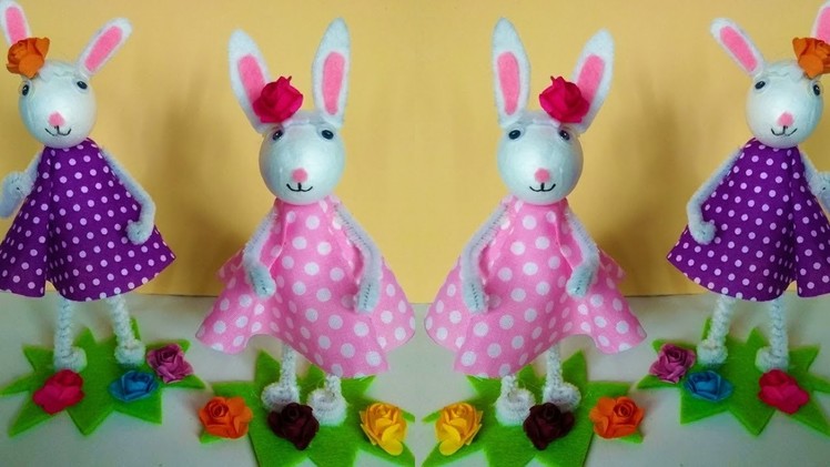 How to make an Easter bunny. Cute, DIY Easter craft idea
