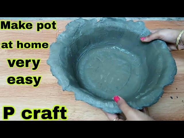 How to make multipurpose cement pot at home | Diy | p craft