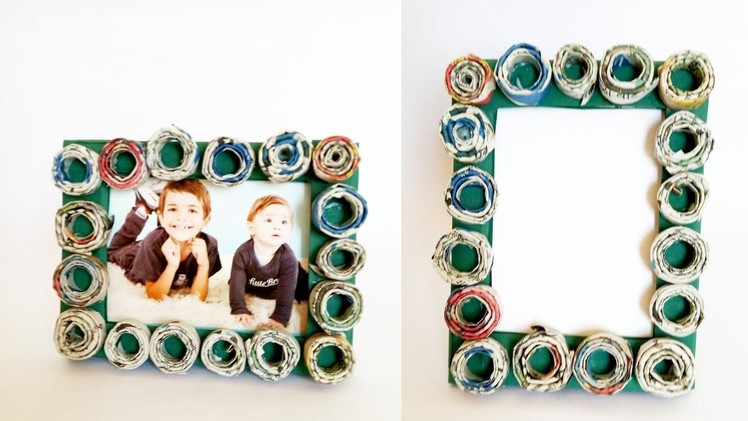 How To Make Photo Frame | Unique Photo Frame | DIY Newspaper Craft Ideas | Best Out Of Waste