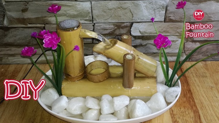 How to make Water Fountain With Bamboo Rocking Fountain. DIY