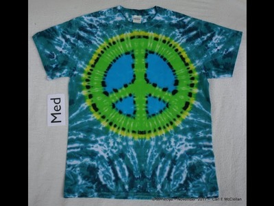 How to Tie-Dye Peace Sign Tee pt 1 ~ Tying