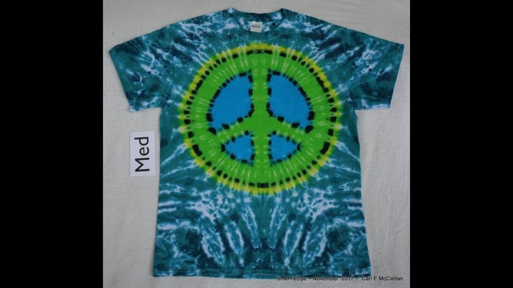 How to Tie-Dye Peace Sign Tee pt 1 ~ Tying