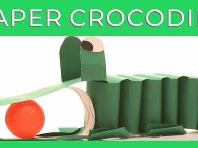 Kids Art and Craft: How to make 3D paper crocodile I कागज का मगरमच्छ