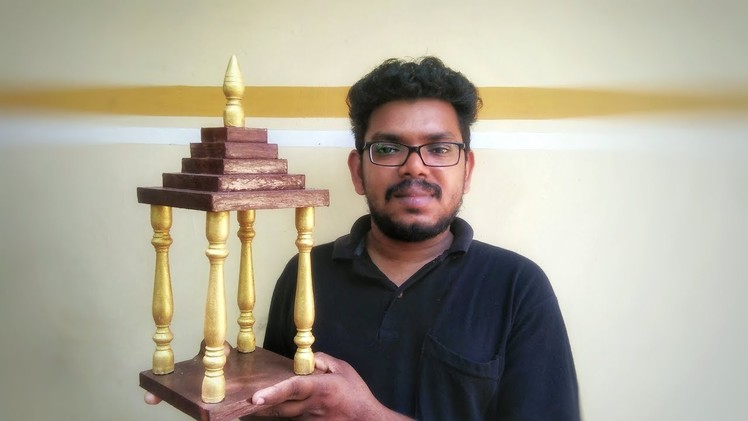 Making a Mini Handicraft Wooden Temple|ELIXIR MEDIA|Craft|