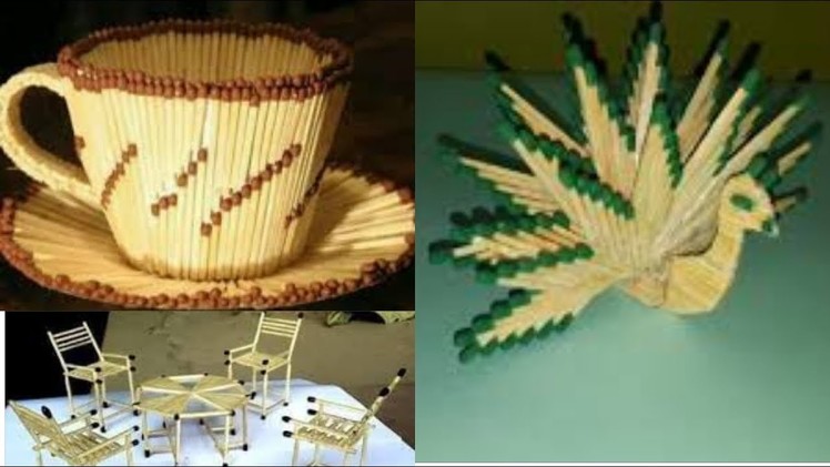 Matchstick Art and Craft Ideas ||  Innovative idea of matchstick || School project work