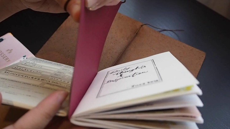 Midori Traveler's Notebook – Passport-size Setup For 3 Books