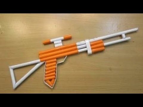 Paper gun sniper rifle.with magzine [#cardboard craft]