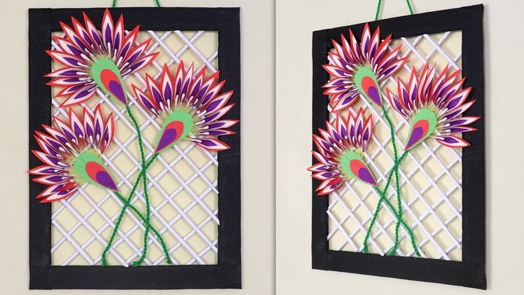 Wow !!! Colorful Frame Design For Room Decoration | DIY Craft Idea