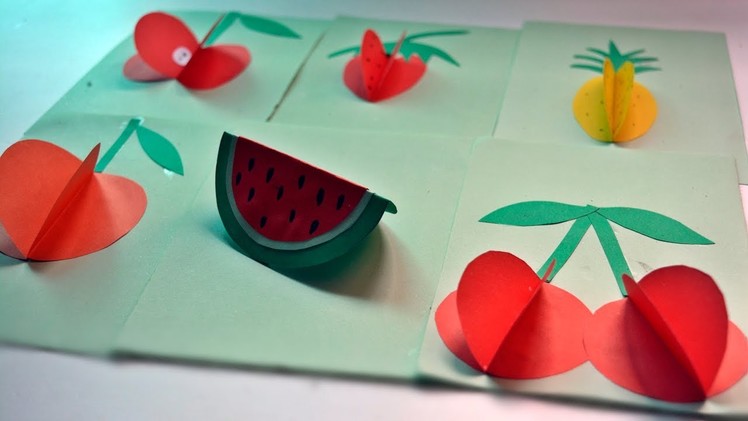 3D Paper Craft Ideas - Origami 3D Ripe Fruits - DIY KIDS CRAFT