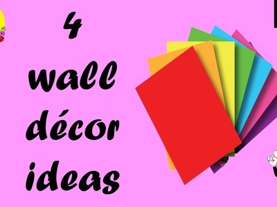 4 wall decor ideas with paper |  ceiling hanging craft ideas | diy room decor 2019 easy