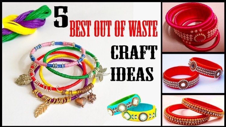 5 Best out of waste | Best out of waste craft ideas | DIY Projects | Reuse of waste material