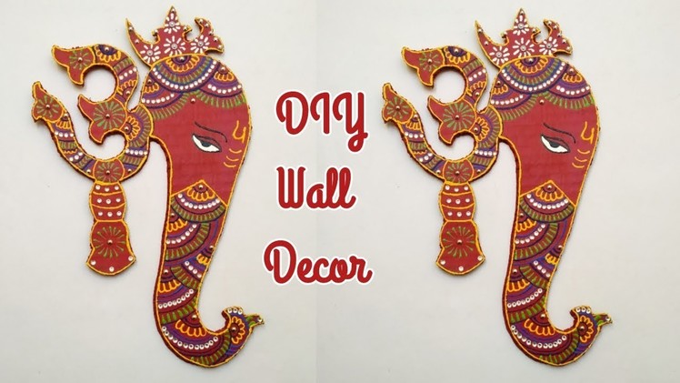 Amazing Wall Decoration Ideas | Ganpati Wall Decor Craft | Unique Wall Hanging Ideas