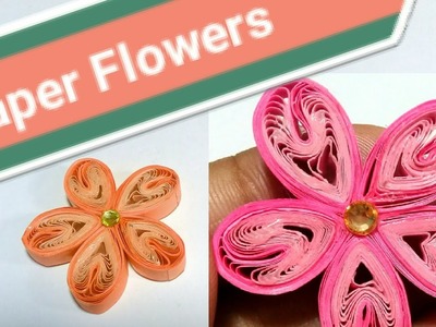 Beautiful flower | Paper Craft | paper quilling tutorial | Woman Garden