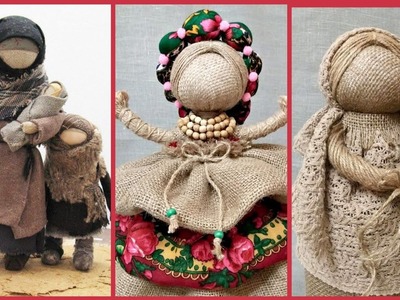 Beautiful jute craft work dolls ideas